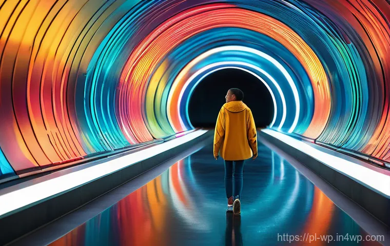 관점 전환을 위한 비판적 사고 훈련 - **"Breaking Free from Tunnel Vision"**: A diverse young adult, dressed in comfortable, modest clothi...